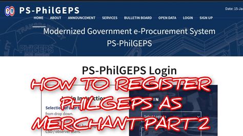 philgeps login as buyer